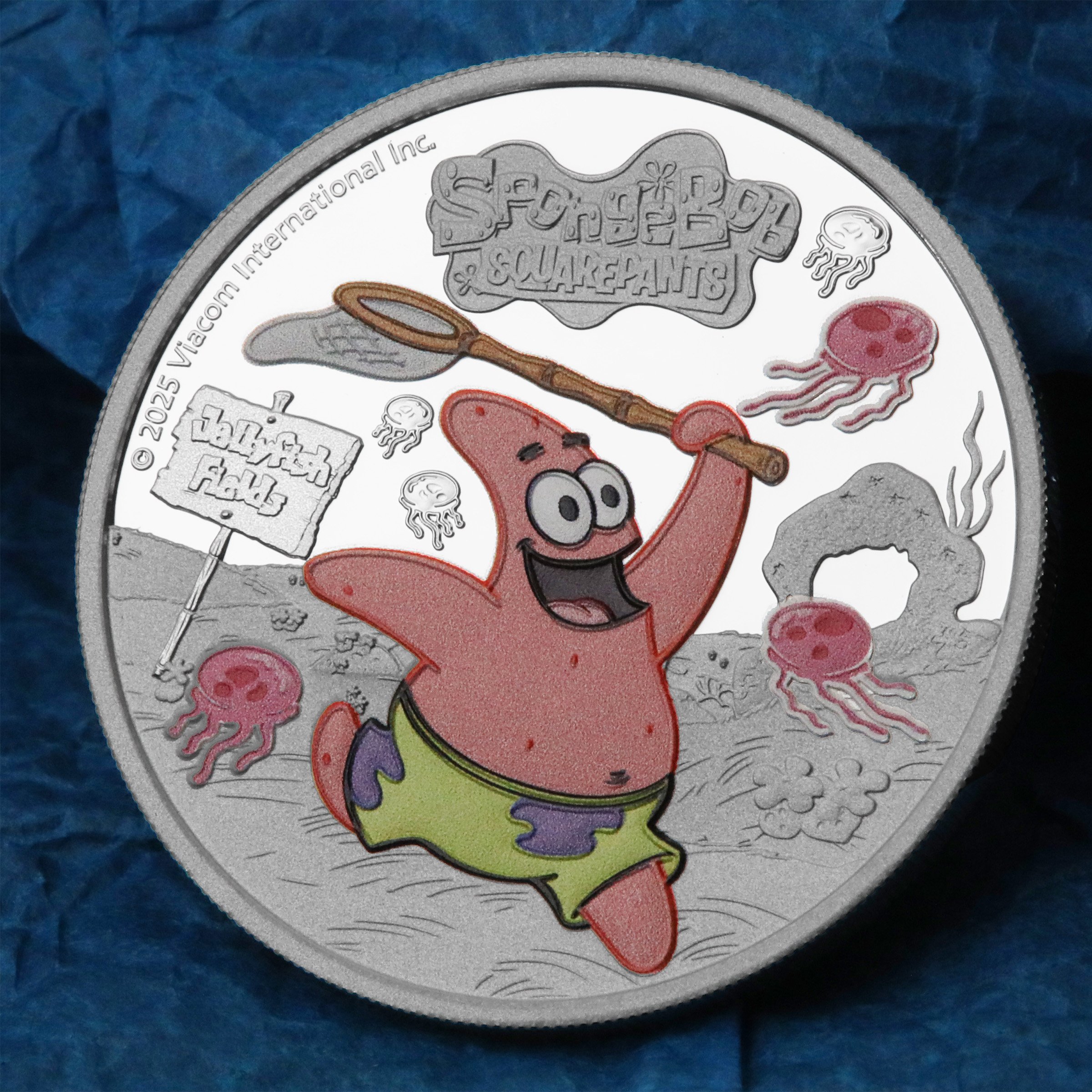Silbermünze 1oz "Patrick Star" 2025 (PP/koloriert) Spongebob Schwammkopf (Tuvalu) - Detailansicht 4