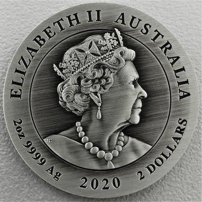 Silbermünze 2oz "Maus" 2020 (AF) Lunar III – Year of the Mouse (Australien) - Miniaturansicht 2
