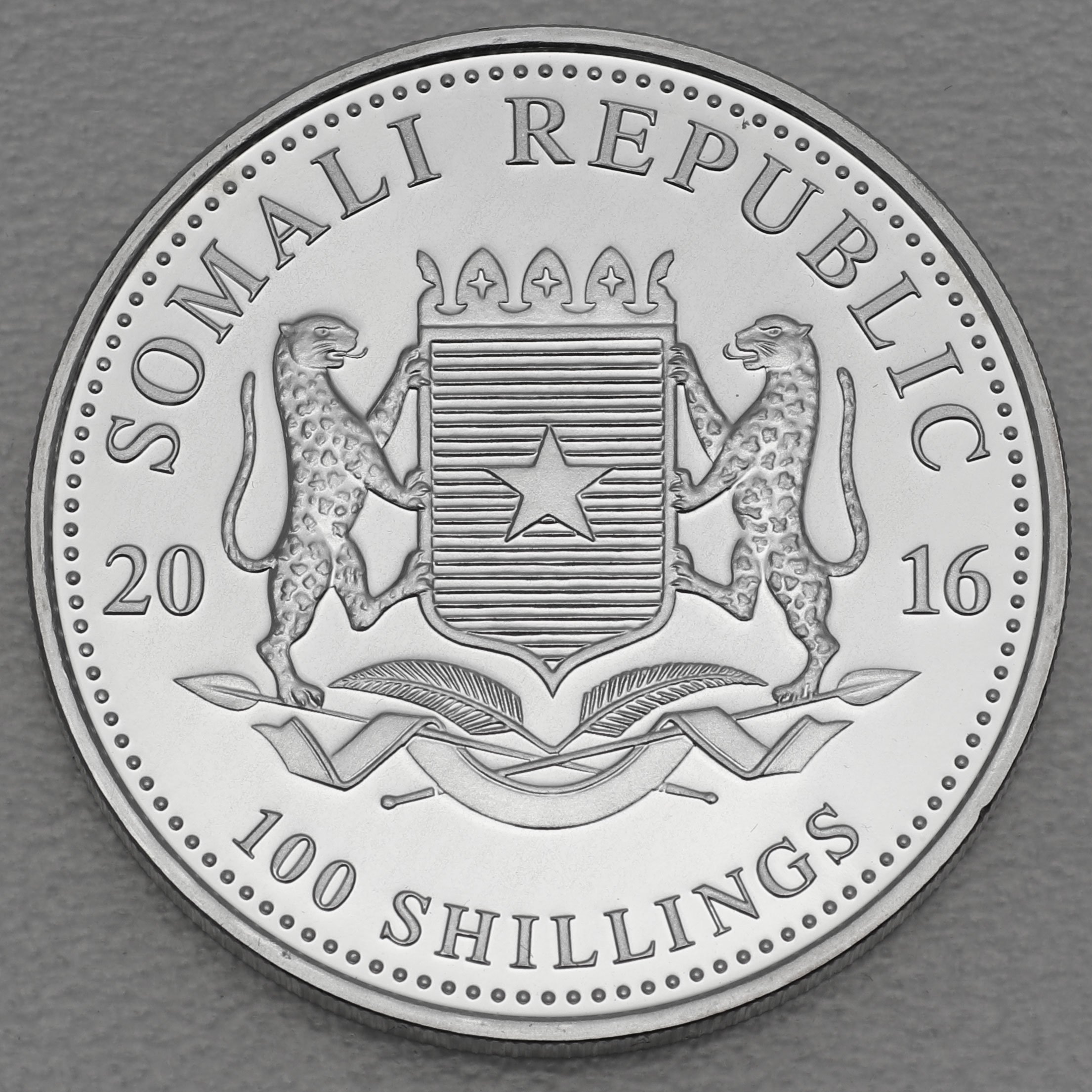 Silbermünze 1oz "Elefant" 2016 (vergoldet) African Wildlife (Somalia) - Detailansicht 1