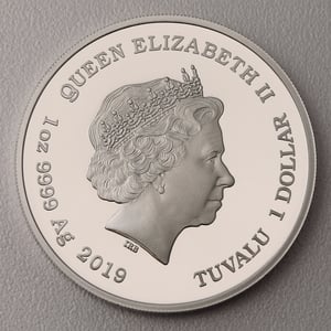 Silbermünze 1oz "Marge Simpson" 2019 (koloriert) The Simpsons (Tuvalu) - Miniaturansicht 2
