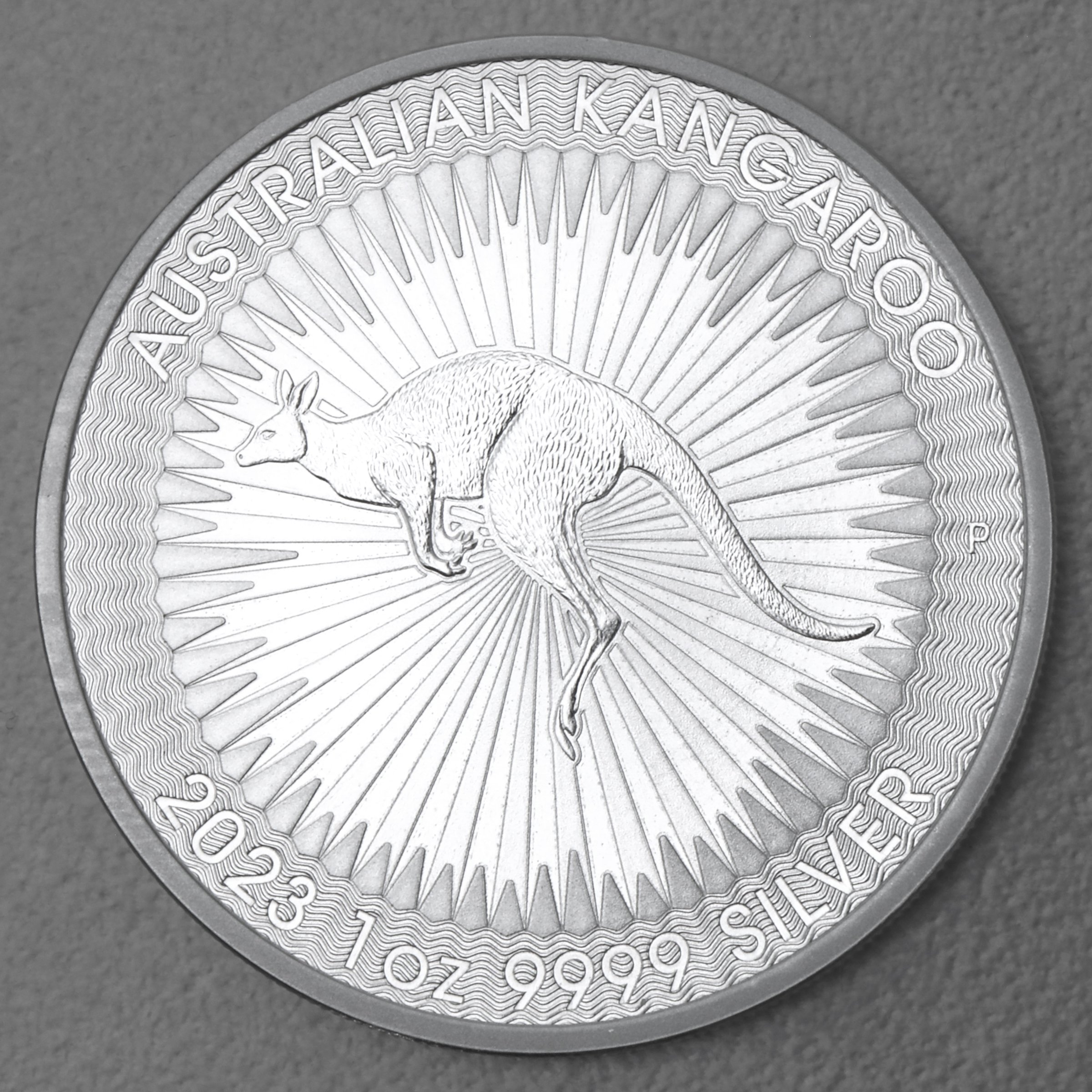 Silbermünze 25 x 1oz "Känguru" aktueller Jahrgang Tube diff. (Australien) - Detailansicht 2