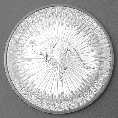 Silbermünze 25 x 1oz "Känguru" aktueller Jahrgang Tube diff. (Australien) - Miniaturansicht 3
