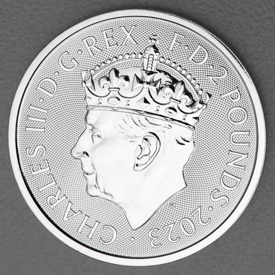 Silbermünze 1oz "Britannia" 2023 Zur Krönung Charles III. diff. (Großbritannien) - Miniaturansicht 2