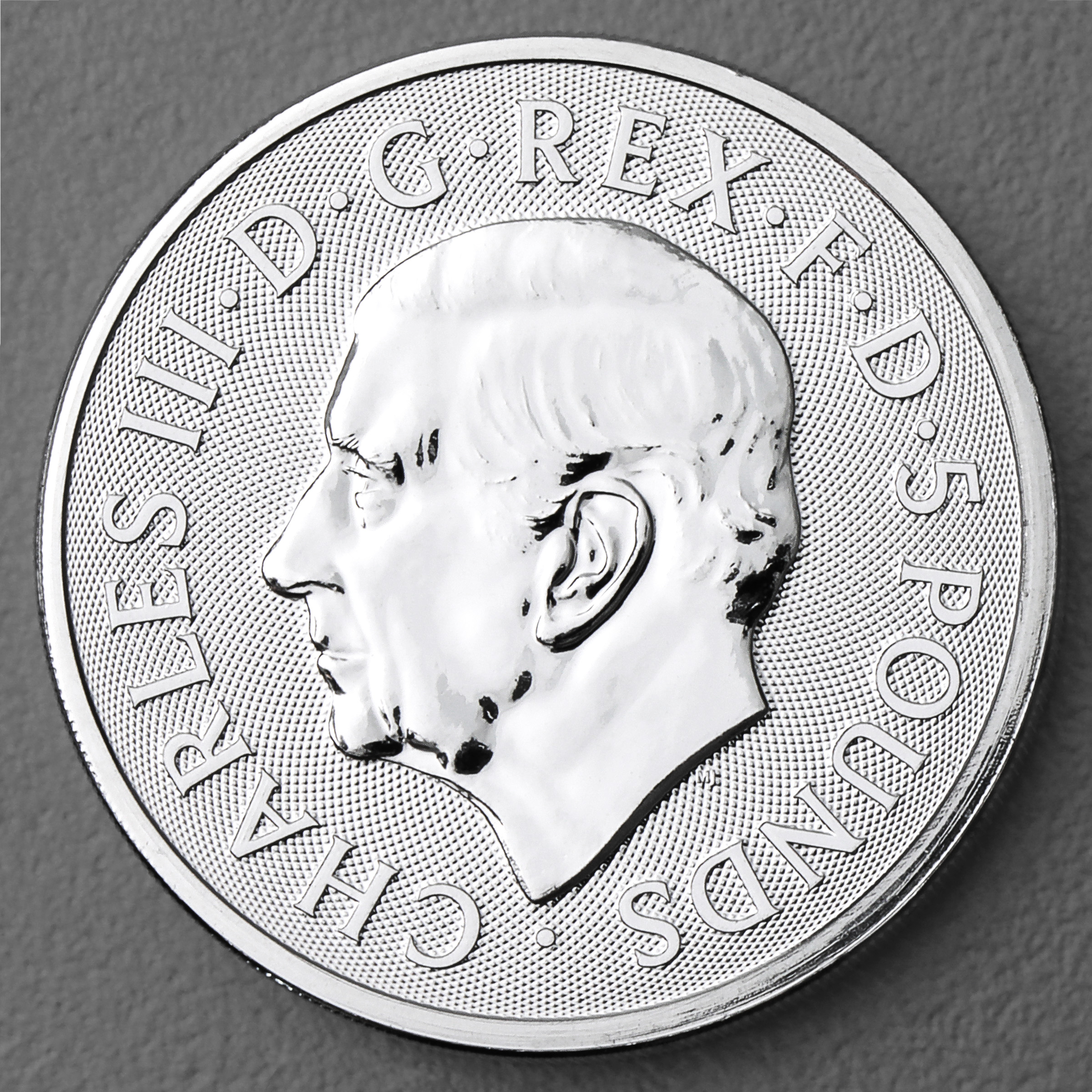 Silbermünze 2oz "Bull of Clarence" 2023 Royal Tudor Beasts 19% (Großbritannien) - Detailansicht 1