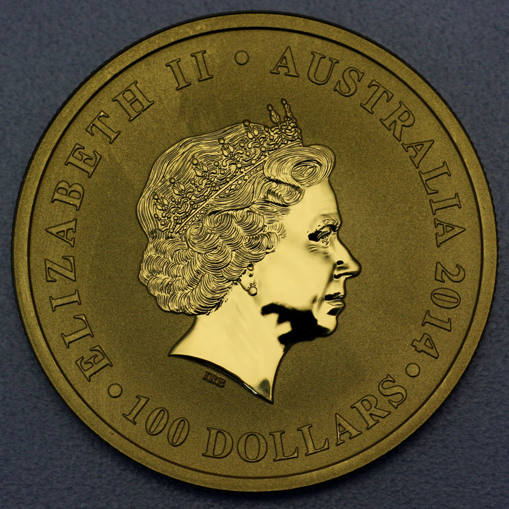 Goldmünze 1oz "Känguru" 2014 25. Jubiläum (Australien) - Detailansicht 1