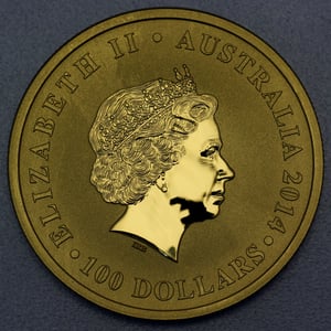 Goldmünze 1oz "Känguru" 2014 25. Jubiläum (Australien) - Miniaturansicht 2