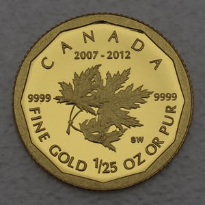 Goldmünze 1/25oz "Maple Leaf" verschiedene Jahrgänge (Kanada) - Miniaturansicht 3