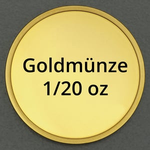 Goldmünze 1/20oz "Anlagegoldmünze" (diverse Hersteller) - Hauptansicht