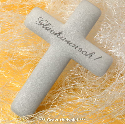 Silberbarren 100g ESG "Kreuz" 3D-Barren gegossen matt gravierbar - Miniaturansicht 4