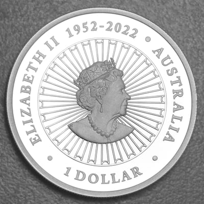 Silbermünze 1oz "Drache" 2024 (PP) Opal Lunar – Year of the Dragon (Australien) - Miniaturansicht 2
