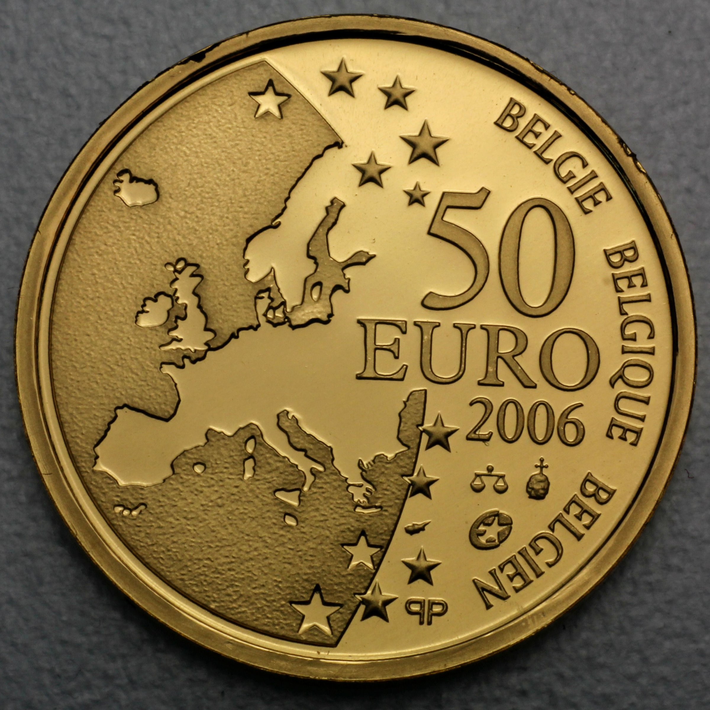 Goldmünze 50 Euro "Justus Lipsius" 2006 (Belgien) - Detailansicht 1