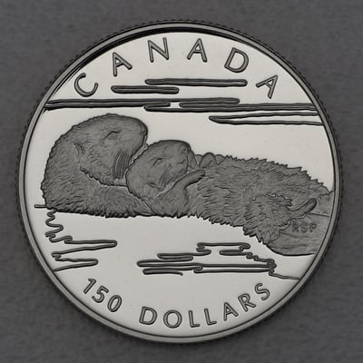 Platinmünze 1/2oz "Sea Otters" 1994 Wildlife Canada (Kanada) - Miniaturansicht 1