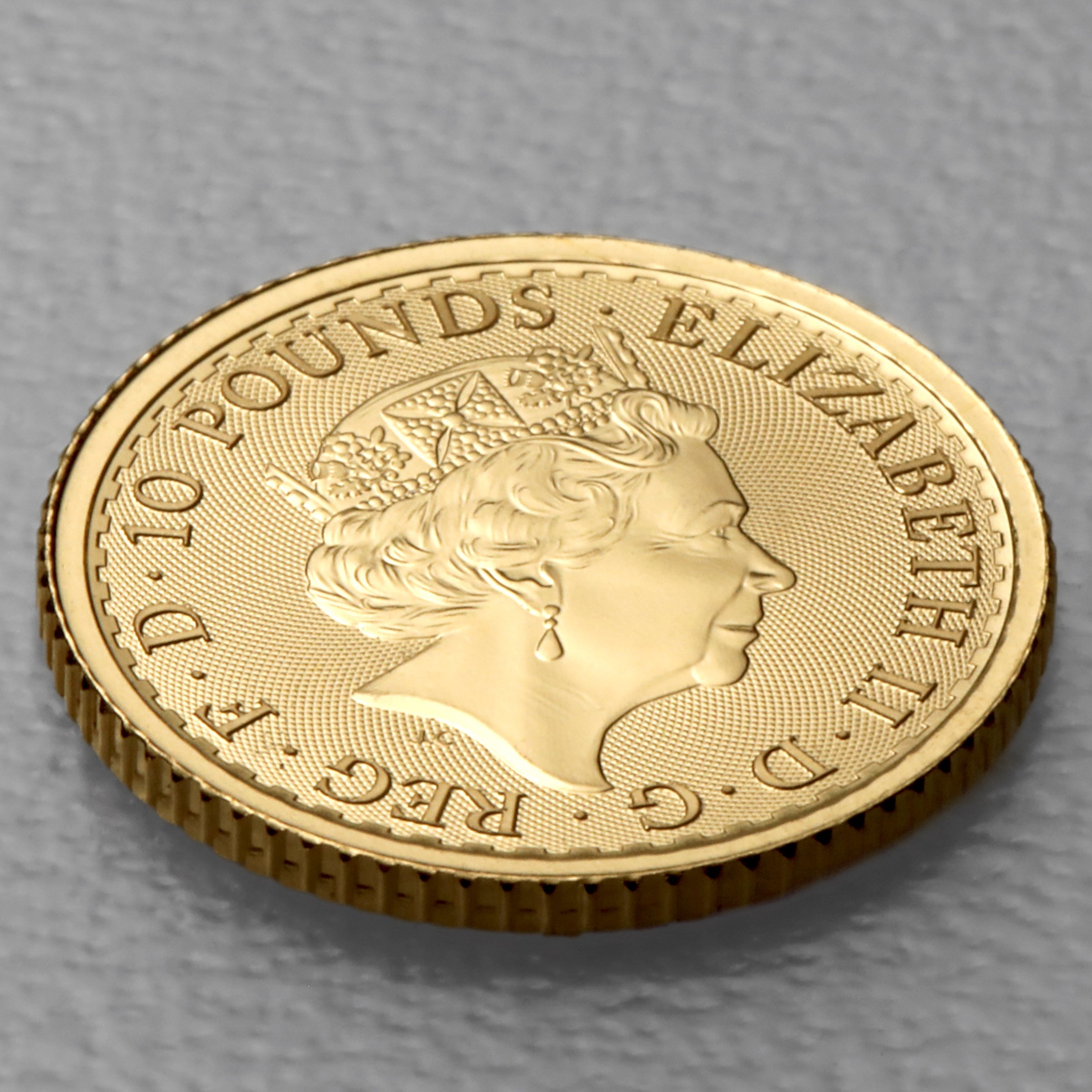 Goldmünze 1/10oz "Britannia" 2023 Elizabeth II. (Großbritannien) - Detailansicht 3