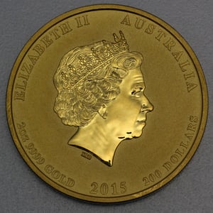 Goldmünze 2oz "Ziege" 2015 Lunar II – Year of the Goat (Australien) - Miniaturansicht 2