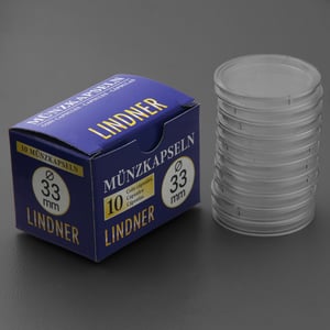 Münzkapseln 33mm 10er-Packung - Hauptansicht