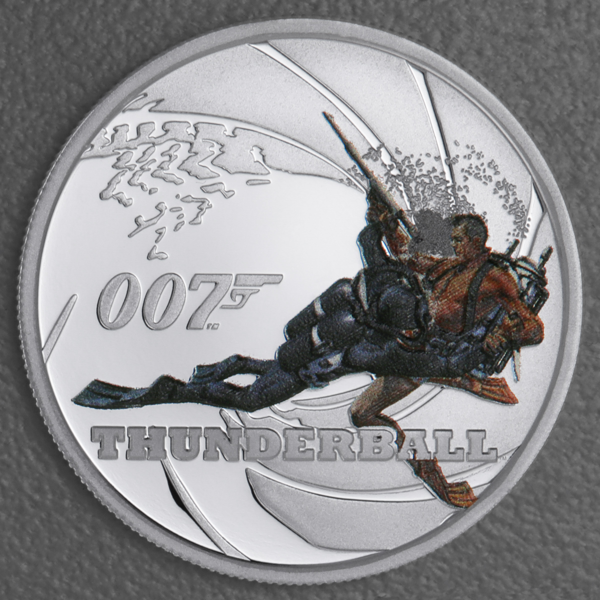 Silbermünzen 1oz + 6 x 1/2oz "Sean Connery" 2024 (PP/kol./verg.) Set – 7-teilig James Bond (Tuvalu) - Detailansicht 8
