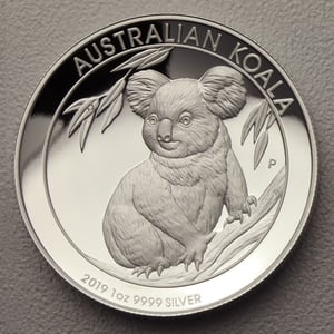 Silbermünze 1oz "Koala" 2019 (PP/HR) (Australien) - Miniaturansicht 1