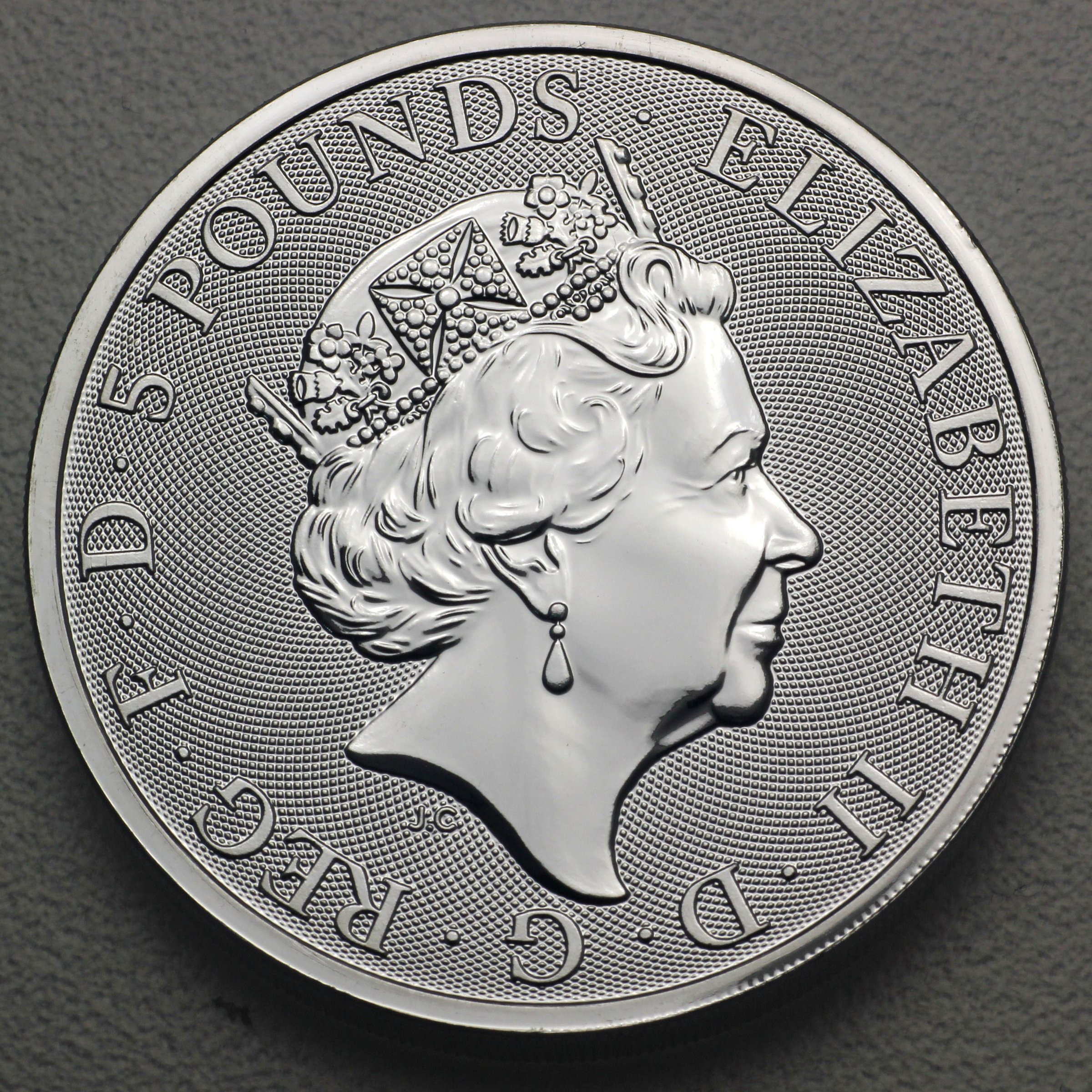 Silbermünze 2oz "Unicorn of Scotland" 2018 The Queen s Beasts (Großbritannien) - Detailansicht 1