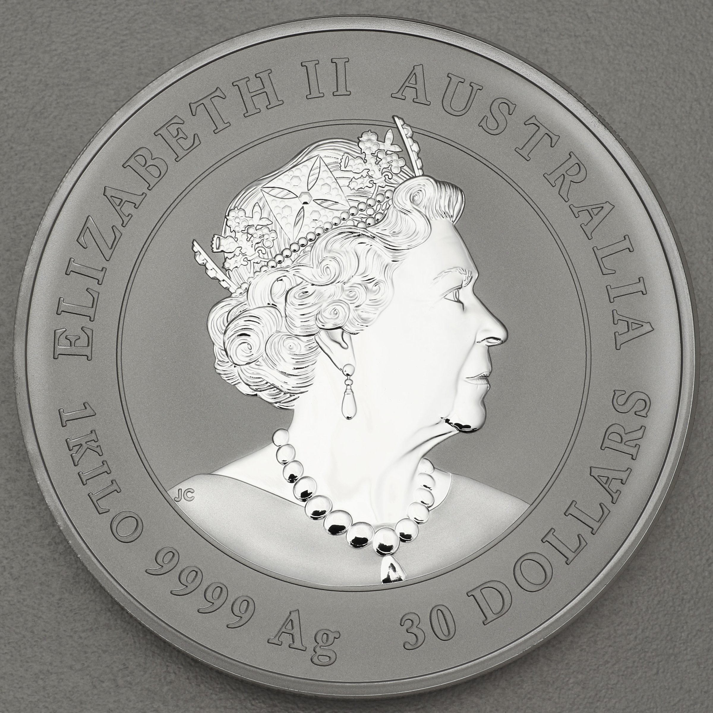 Silbermünze 1kg "Ochse" 2021 (koloriert) Privy Mark – Lunar III (Australien) - Detailansicht 1