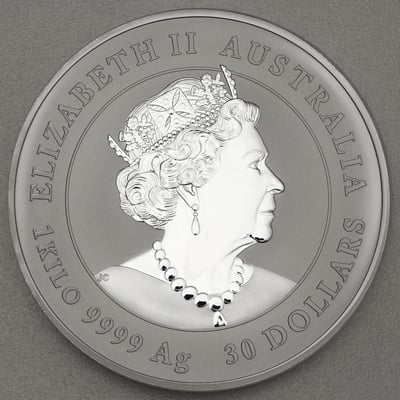 Silbermünze 1kg "Ochse" 2021 (koloriert) Privy Mark – Lunar III (Australien) - Miniaturansicht 2