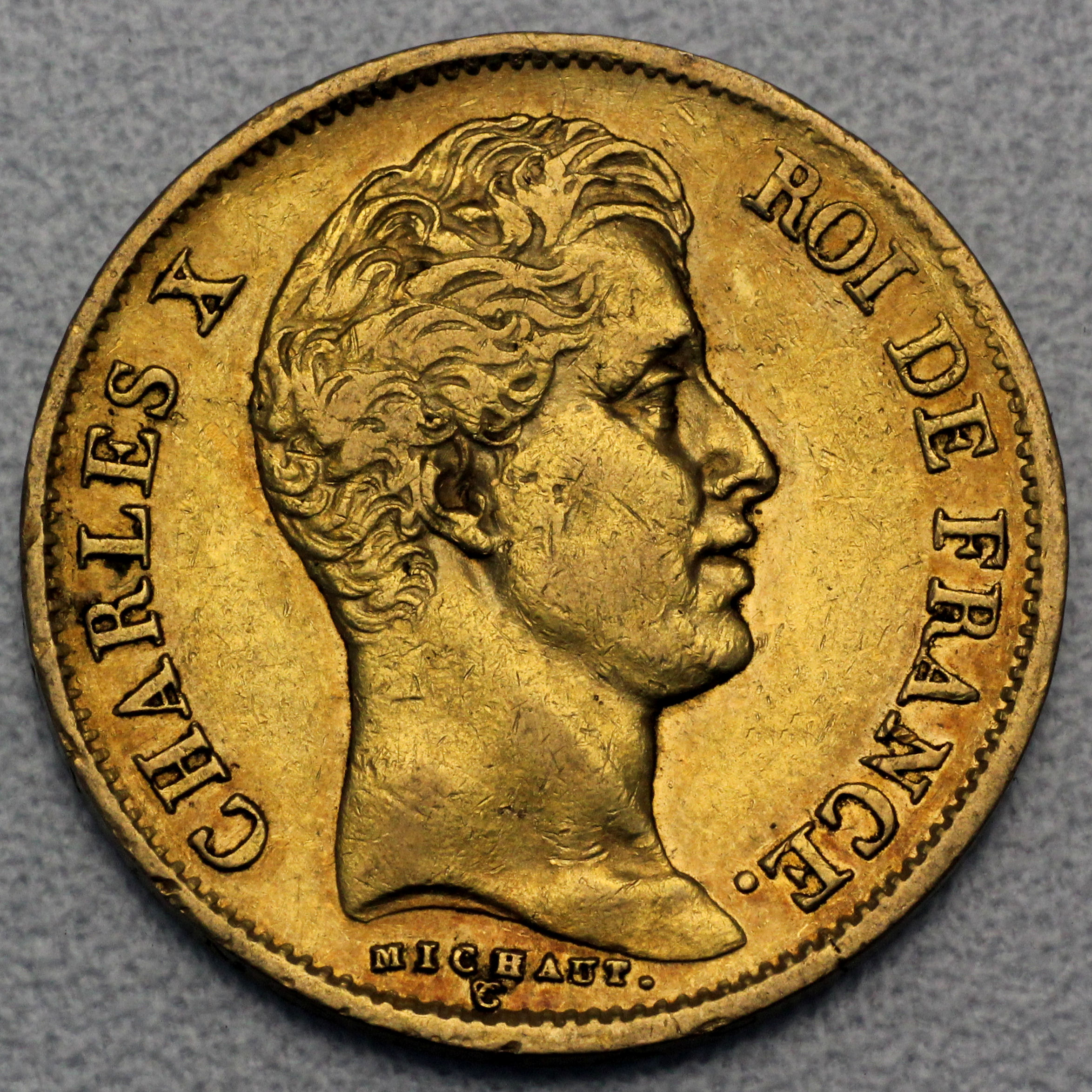Goldmünze 40 Francs "Charles X." (Frankreich) - Hauptansicht