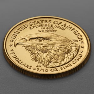 Goldmünze 1/10oz "American Eagle" aktueller Jahrgang (USA) - Miniaturansicht 3