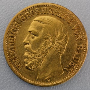 Goldmünze 10 Mark "Friedrich I." 1872-G J.183 (Baden) - Hauptansicht