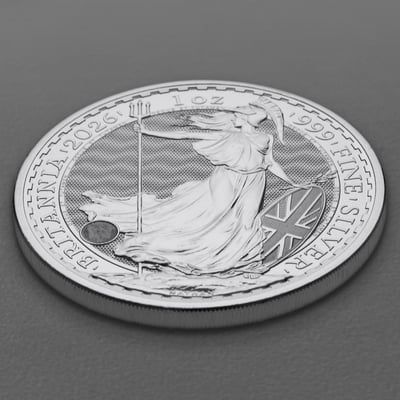 Silbermünze 1oz "Britannia" 2026 19% (Großbritannien) - Miniaturansicht 3