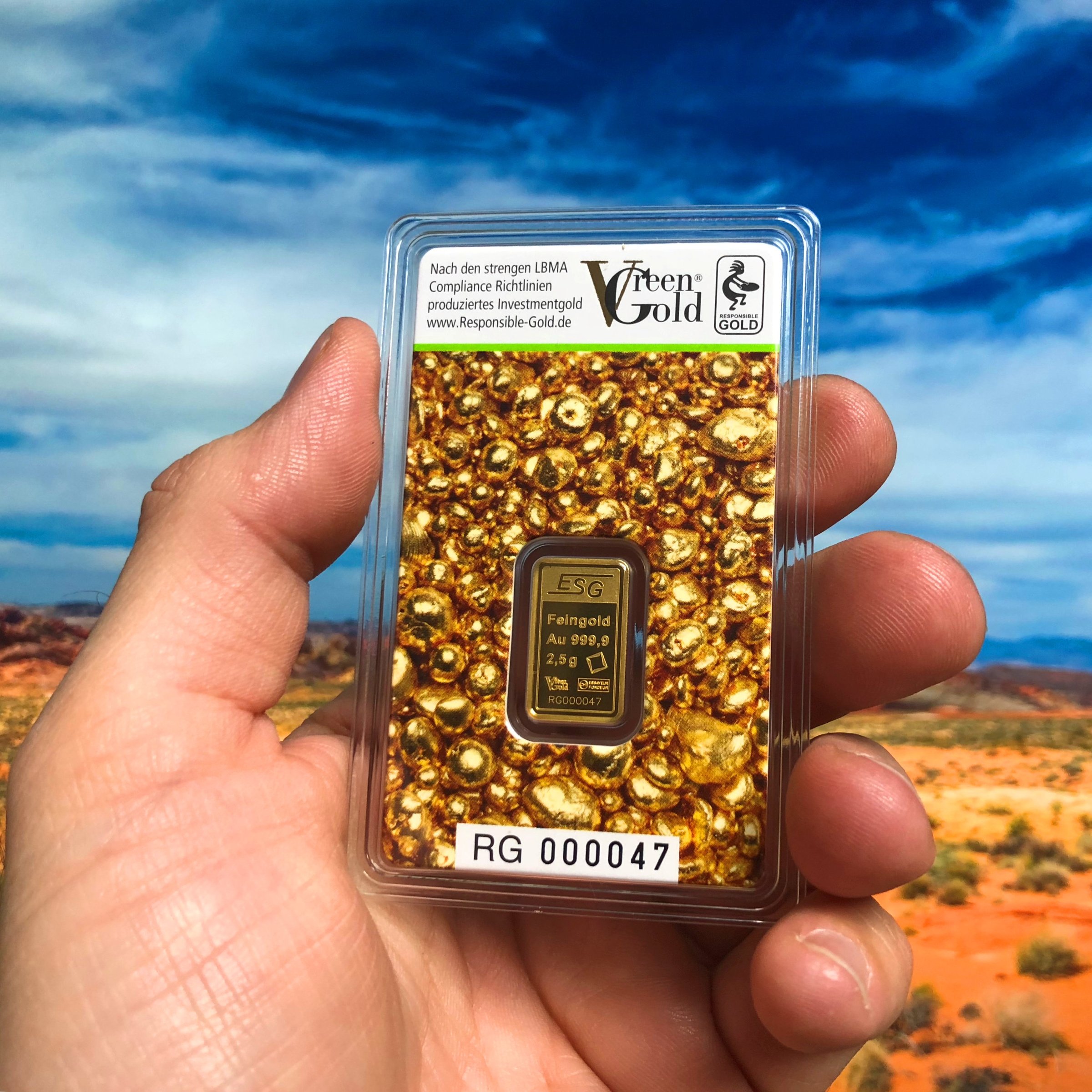 Goldbarren 2,5g "Auropelli" Responsible-Gold - Detailansicht 2