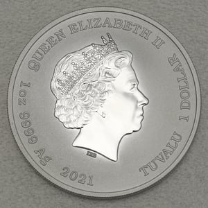 Silbermünze 1oz "James Bond 007" 2021 (koloriert) James Bond (Tuvalu) - Miniaturansicht 2
