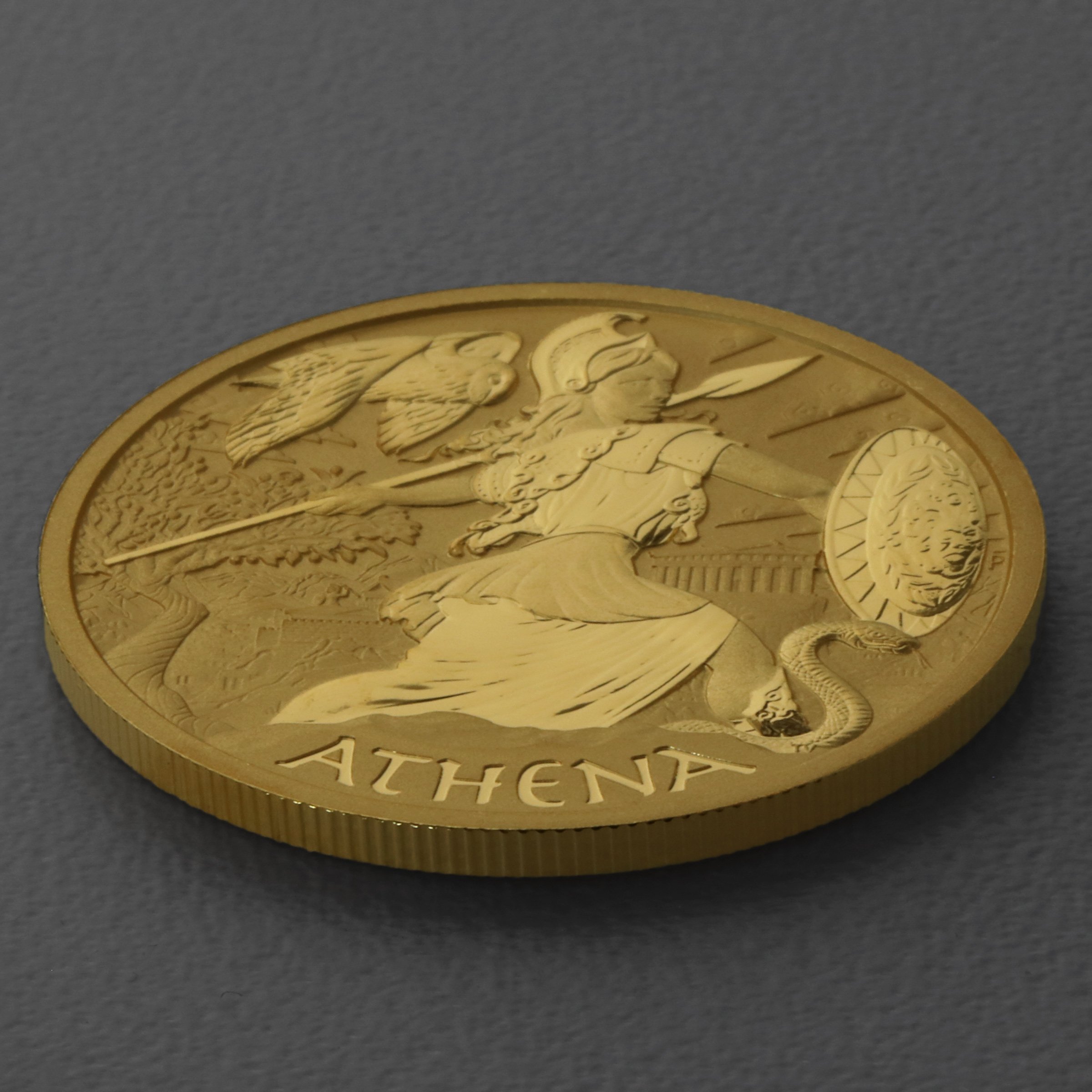 Goldmünze 1oz "Athena" 2022 Gods of Olympus (Tuvalu) - Detailansicht 2