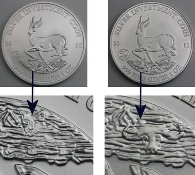 Silbermünze 1oz "Springbock" 2010 (Malawi) - Miniaturansicht 3