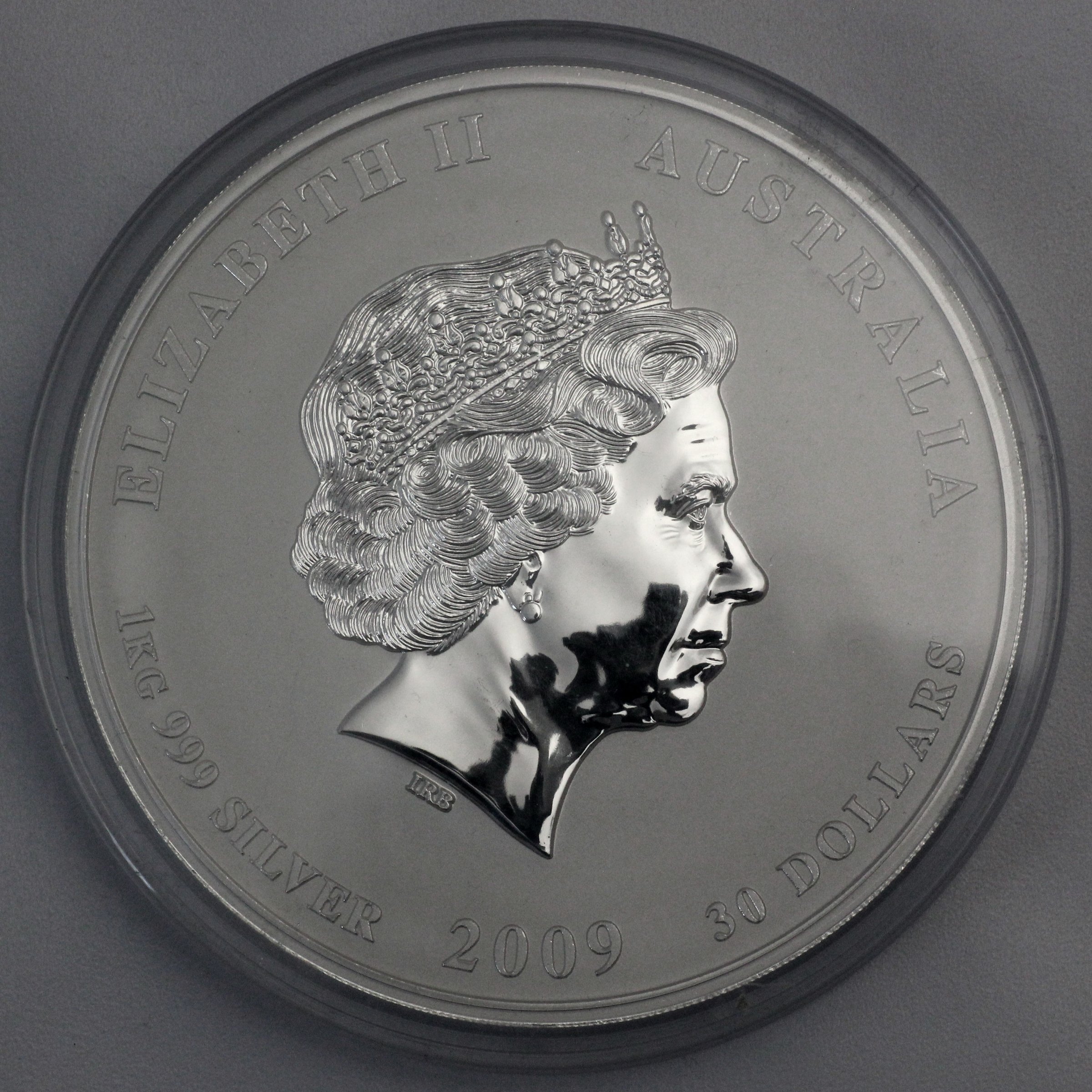 Silbermünze 1kg "Ochse" 2009 Lunar II – Year of the Ox (Australien) - Detailansicht 1