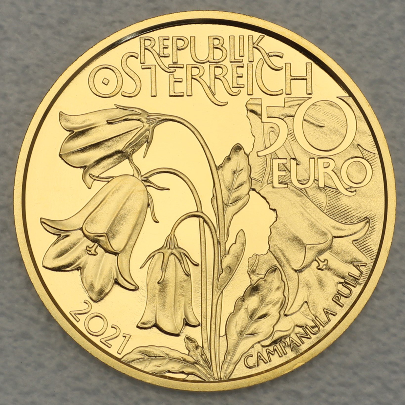 Goldmünze 50 Euro "Im tiefsten Wald" 2021 Naturschatz Alpen (Österreich) - Hauptansicht