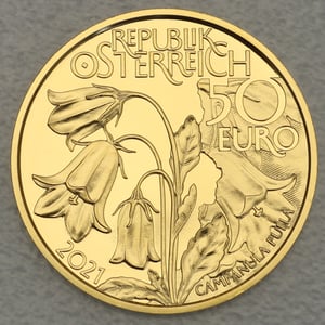 Goldmünze 50 Euro "Im tiefsten Wald" 2021 Naturschatz Alpen (Österreich) - Miniaturansicht 1