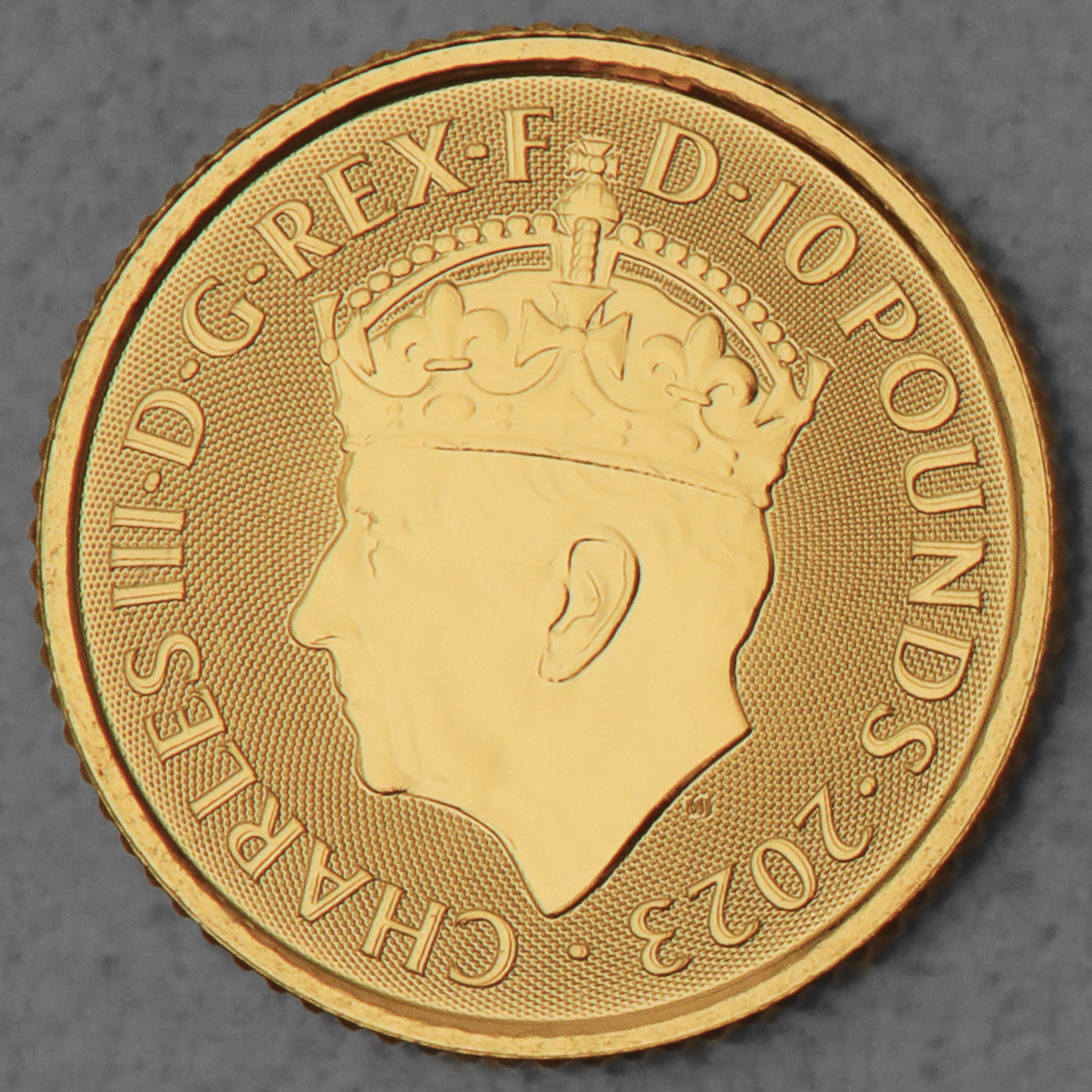 Goldmünze 1/10oz "Coronation Charles III." 2023 Coronation Coin (Großbritannien) - Detailansicht 1