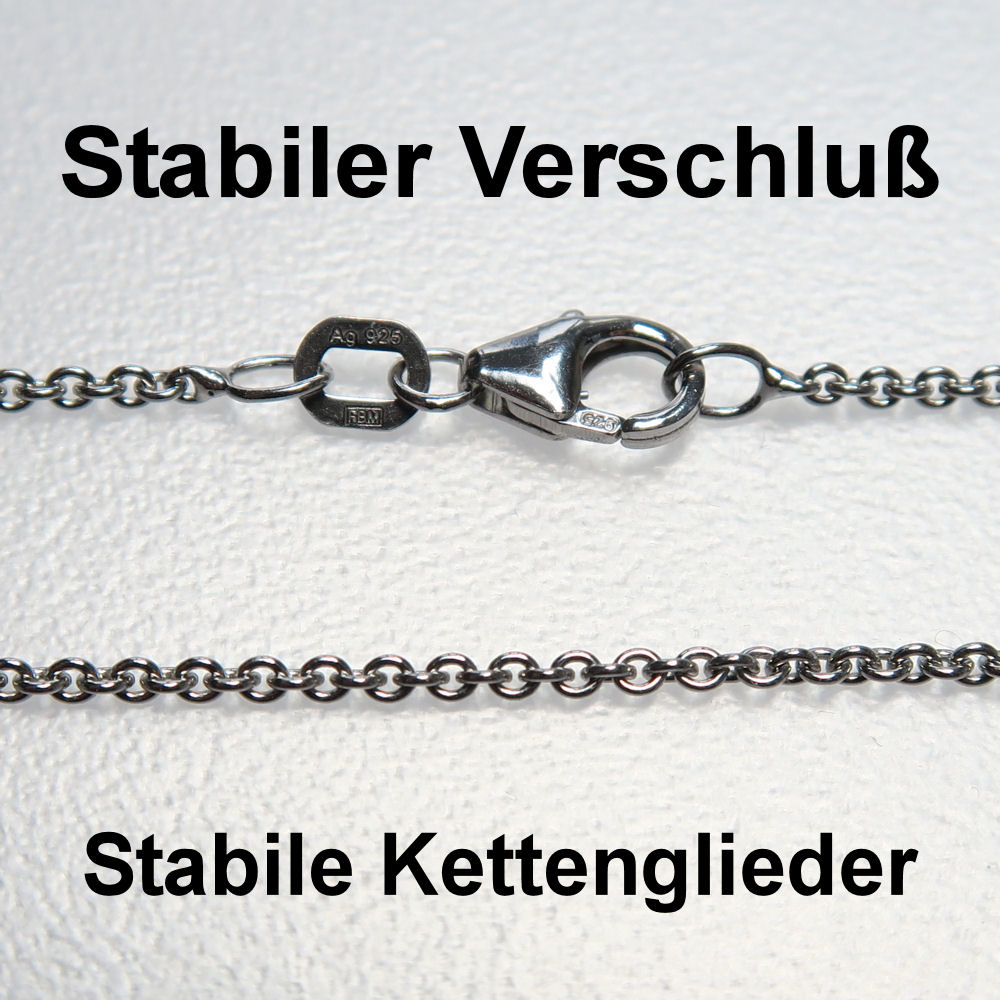 Silberkette 925er/50 cm "Anker-Form" (Sterling) - Detailansicht 3