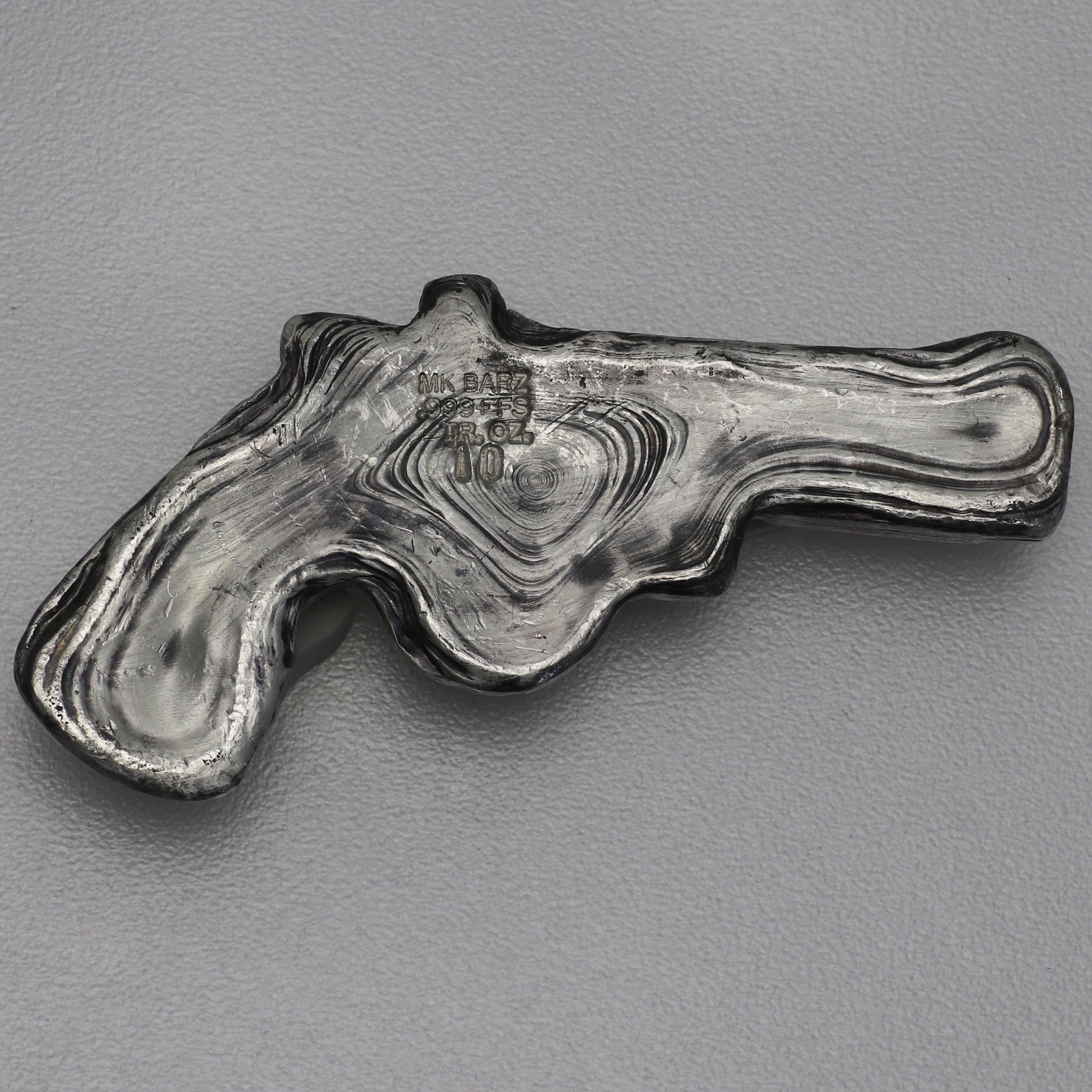 Silber 3-D Barren "Silver Revolver" 10oz - Detailansicht 1