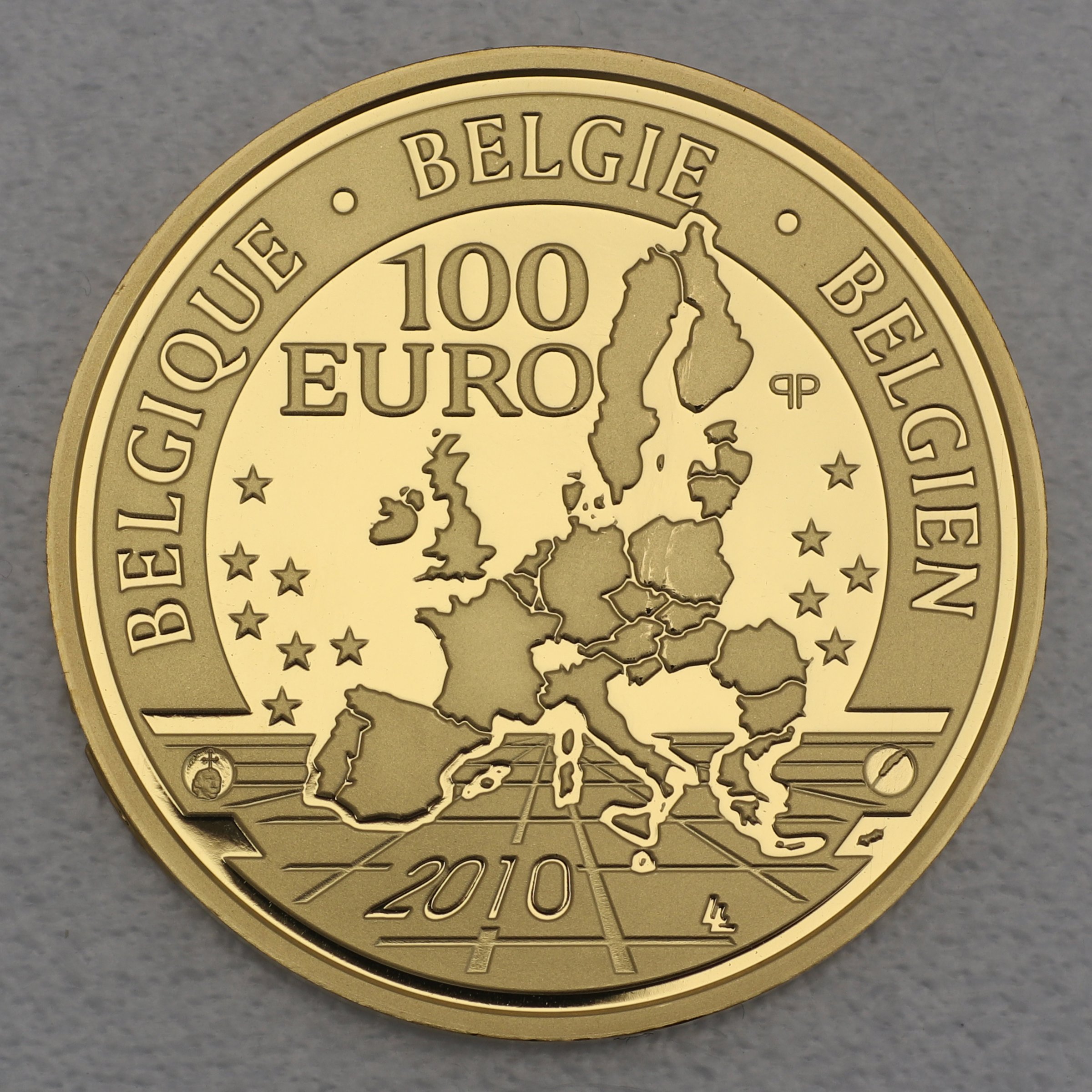 Goldmünze 100 Euro "Prinz Philippe" 2010 (Belgien) - Detailansicht 1