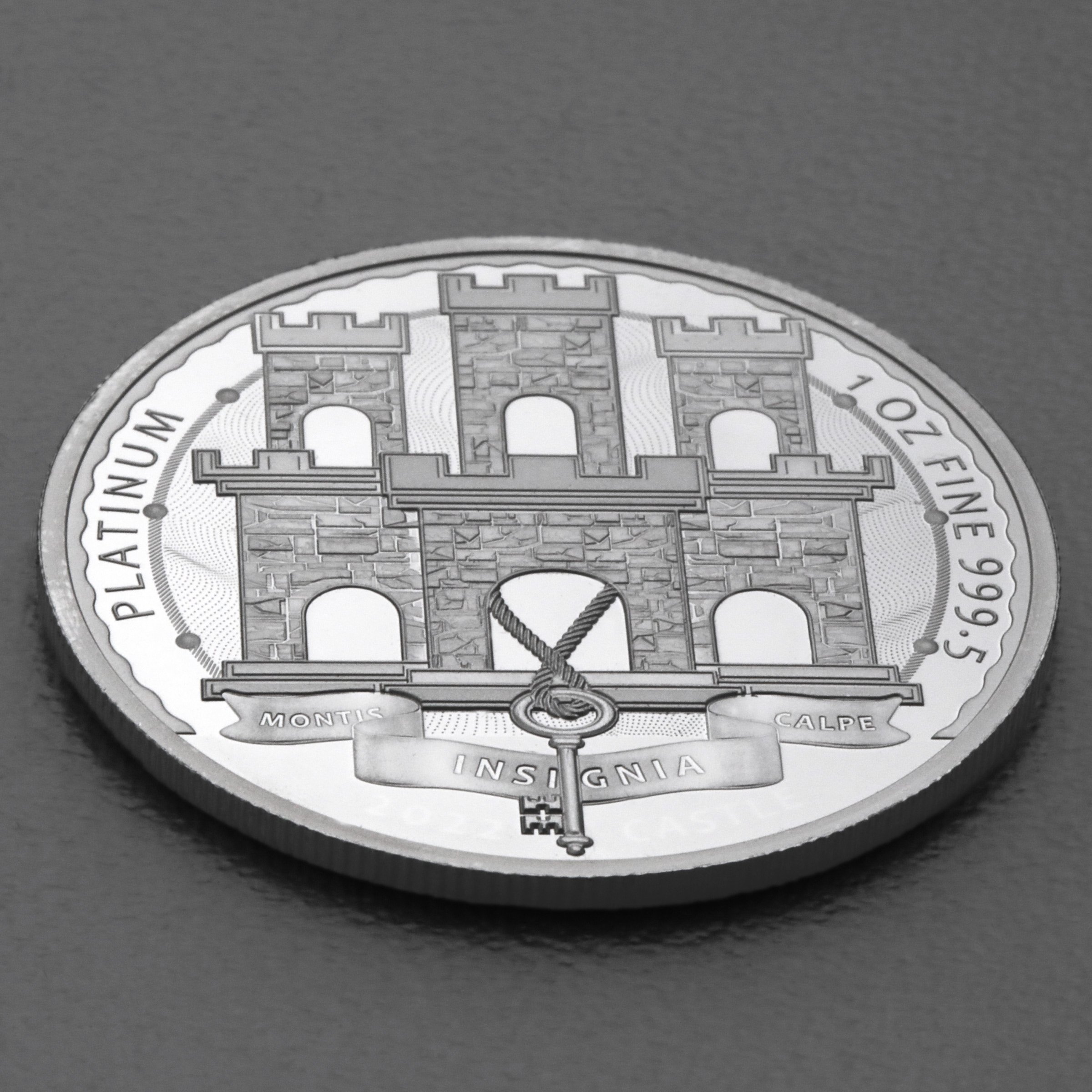 Platinmünze 1oz "Schloss Montis Calpe 2022" (Gibraltar) - Detailansicht 2