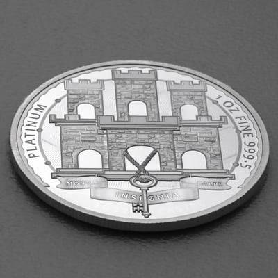 Platinmünze 1oz "Schloss Montis Calpe 2022" (Gibraltar) - Miniaturansicht 3