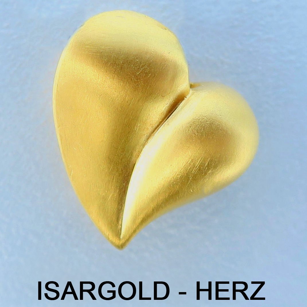 Goldanhänger "Herz aus Isargold" (Naturgold) - Hauptansicht