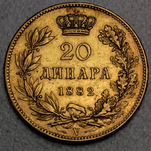 Goldmünze "20 Dinar" (Serbien) - Miniaturansicht 2