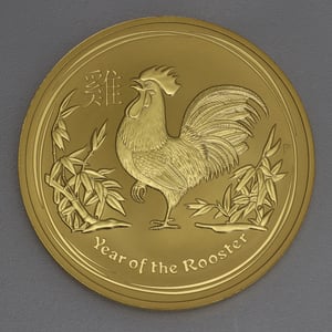 Goldmünze 1kg "Hahn" 2017 Lunar II – Year of the Rooster (Australien) - Hauptansicht