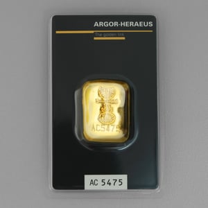 Goldbarren 50g ARGOR-HERAEUS gegossen - Miniaturansicht 1