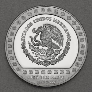 Silbermünze 1oz "Tlaloc" 1992 Präkolumbische Kulturen – Azteken (Mexiko) - Miniaturansicht 2