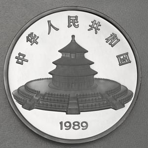 Silbermünze 12oz "Panda" 1989 (China) - Miniaturansicht 2