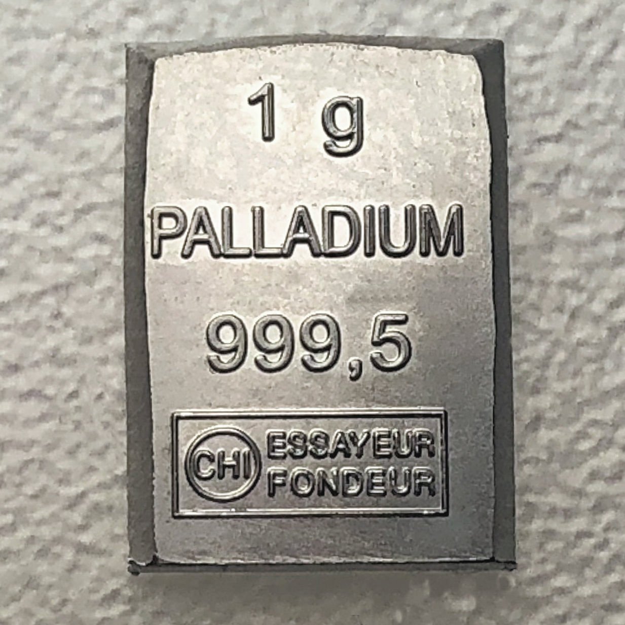 Palladiumbarren 1g CombiBar - Hauptansicht