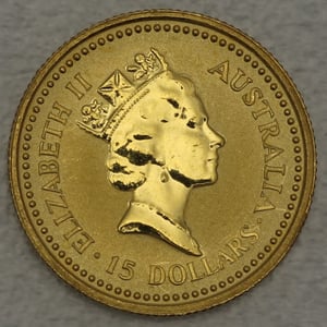 Goldmünze 1/10oz "Australian Nugget" 1989 (Australien) - Miniaturansicht 2