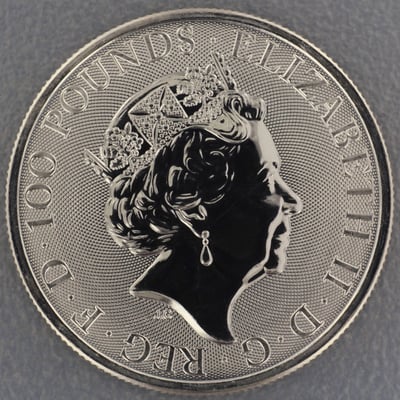 Platinmünze 1oz "Griffin of Edward III." 2018 The Queen s Beasts (Großbritannien) - Miniaturansicht 2